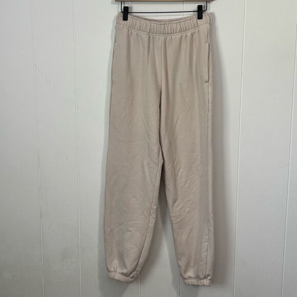 Athleta Cream Easy Fleece Baggy Jogger Sweatpants Size XS - Picture 1 of 5
